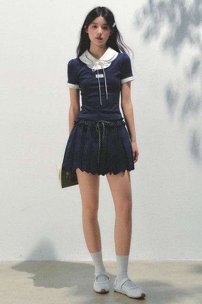 College Chic Knit Tee