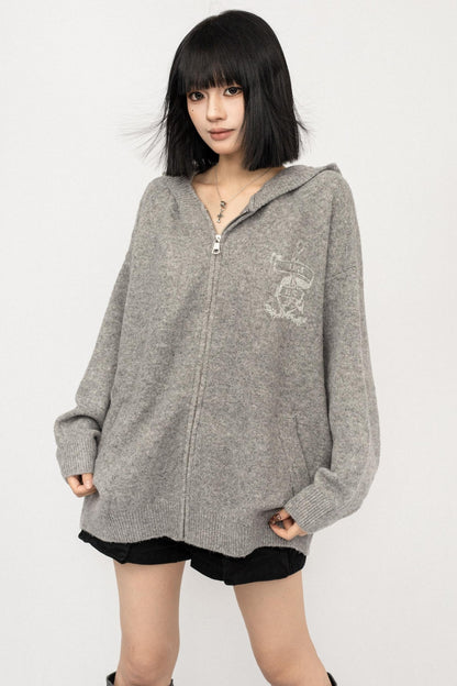 Autumn Hooded Baggy Top