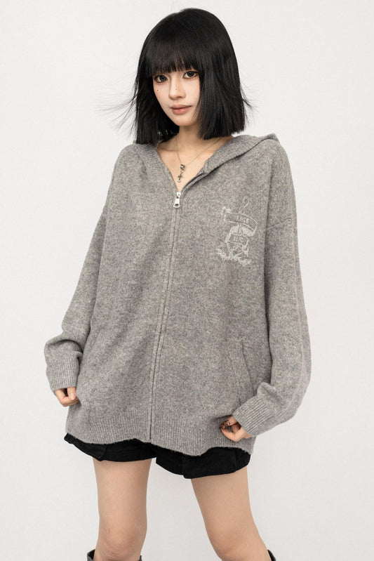 Autumn Hooded Baggy Top