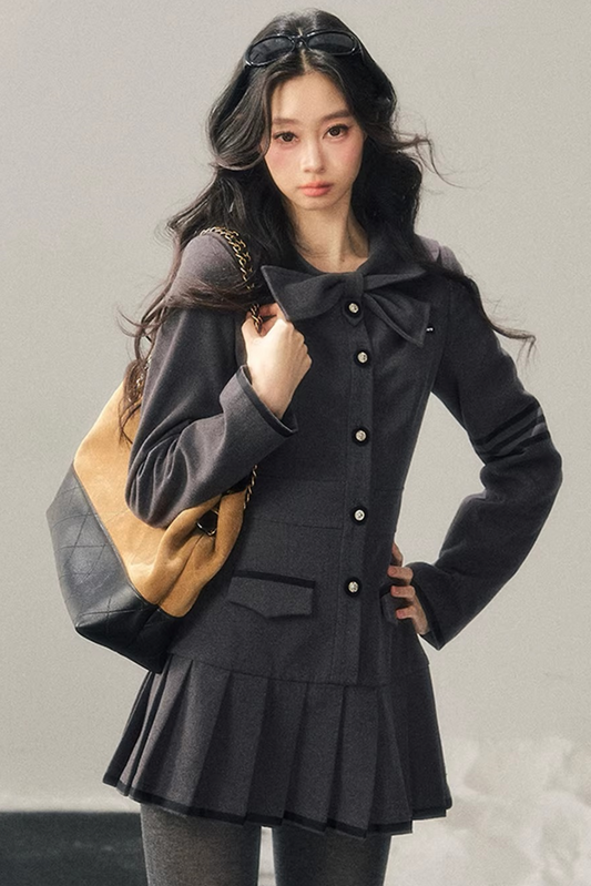 Delicia Pleated Winter Dress