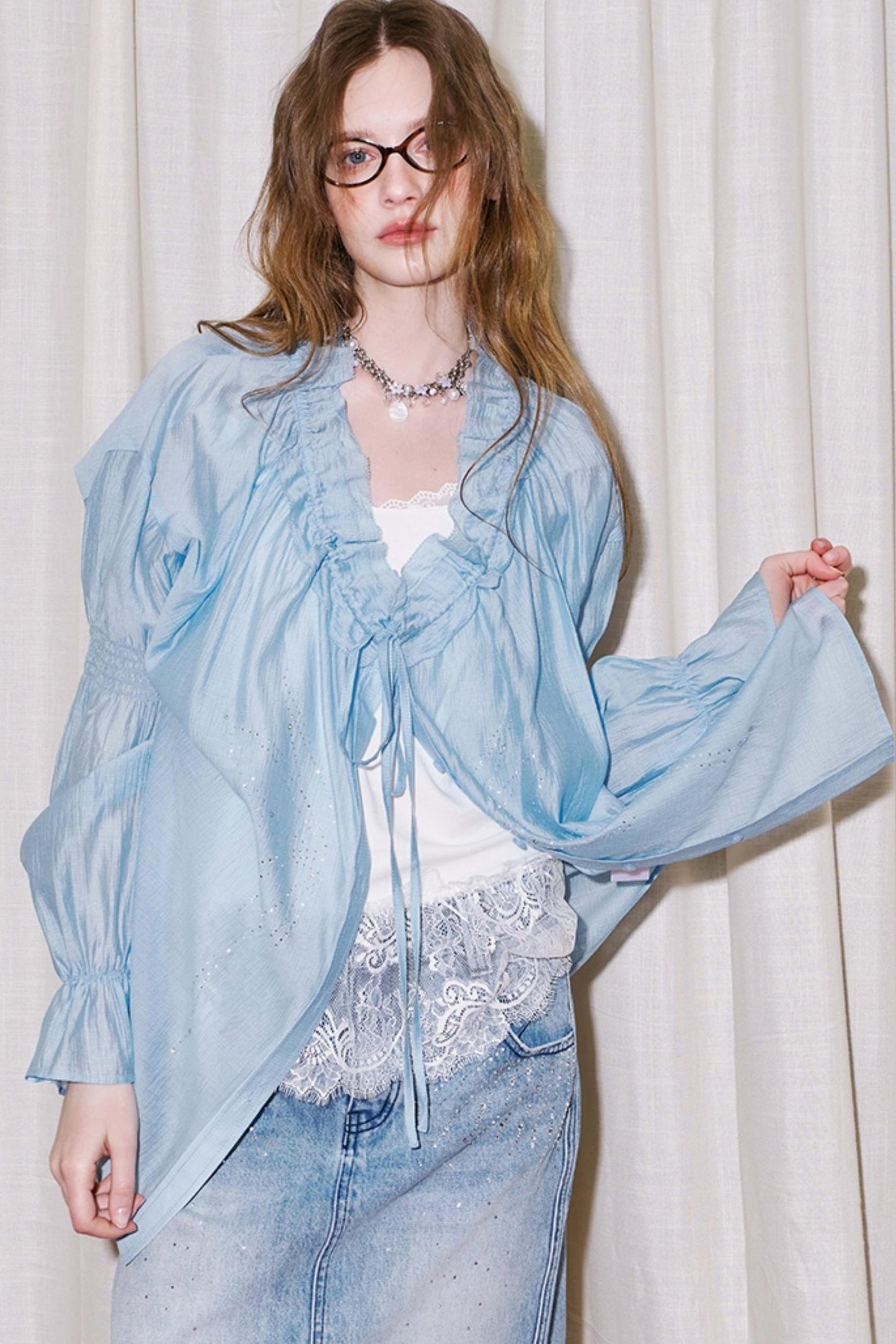 Butterfly V-Neck Summer Top