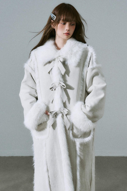 Sweet Silver Grey Fur Jacket