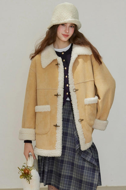 Loose Fit Lambswool Coat