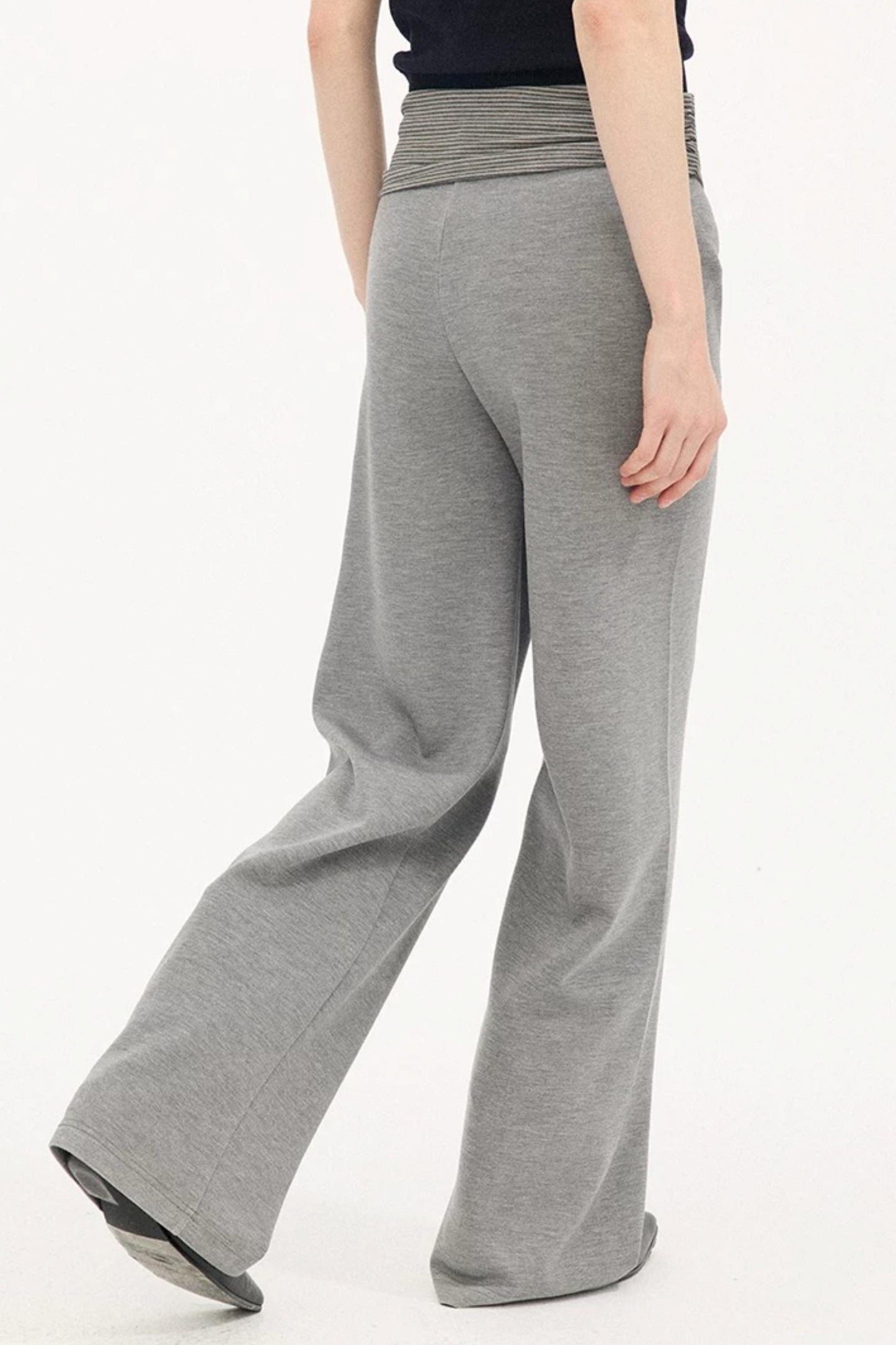 Pantalones casuales slim de cintura alta