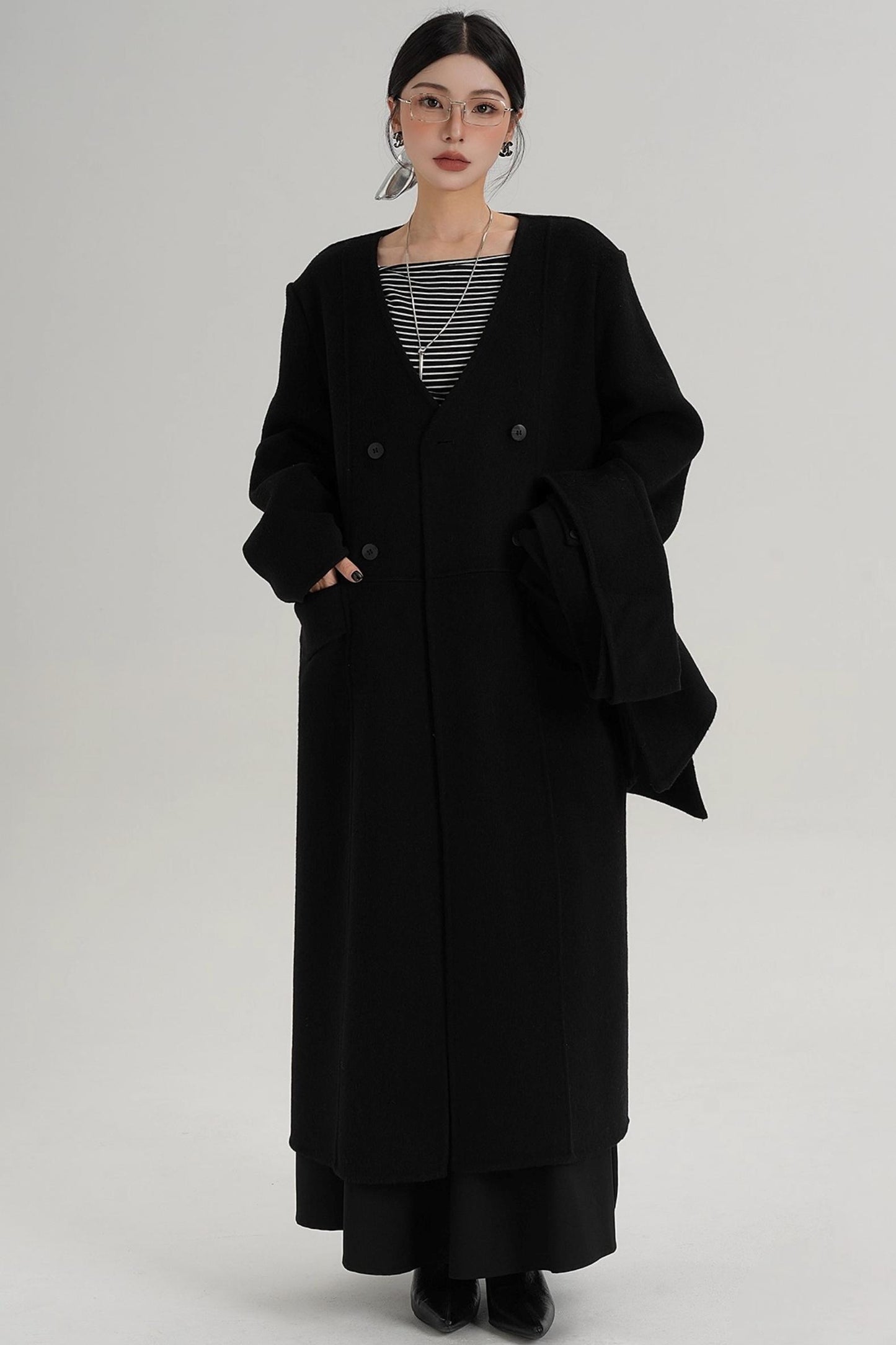 Wool Reversible Coat
