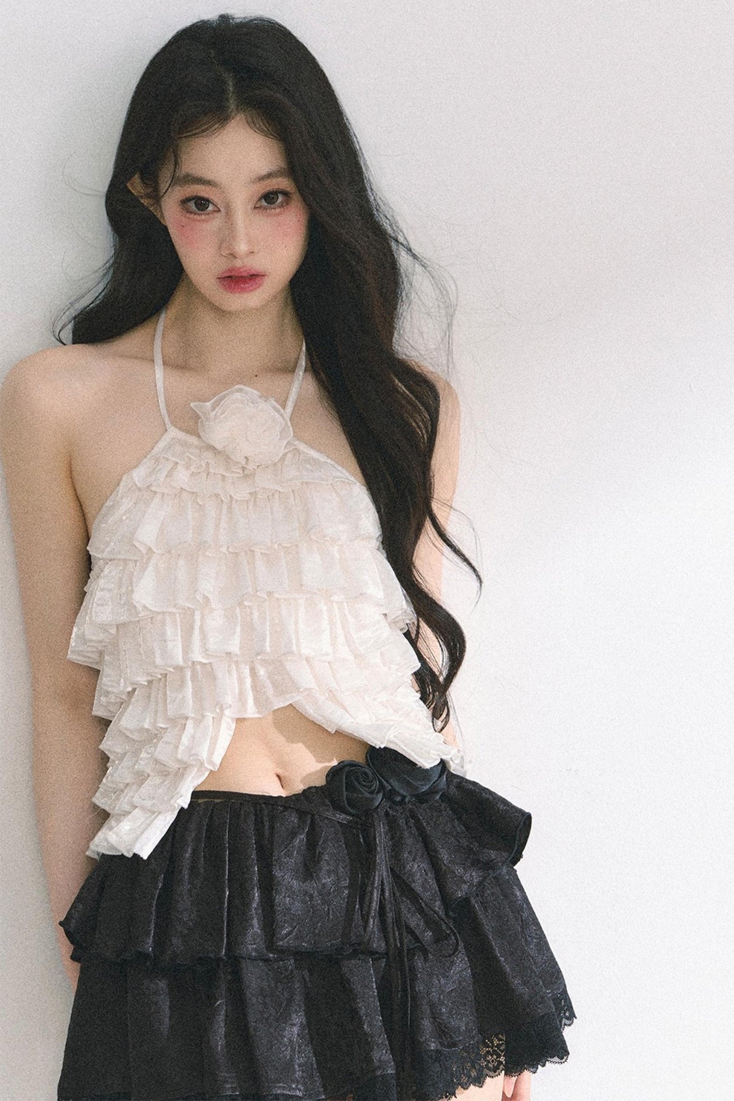 Floral Lace Bustier Skirt