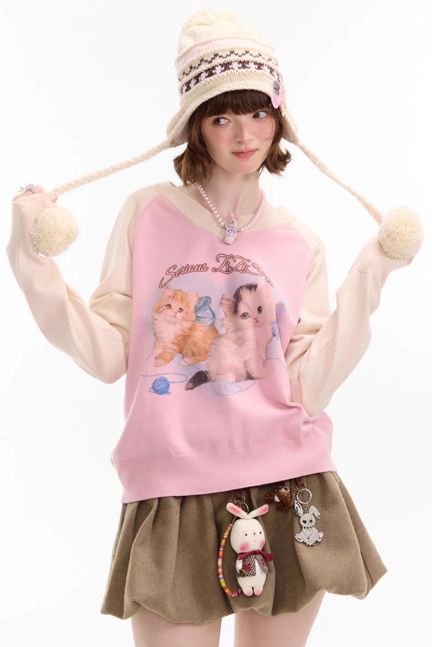 Autumn Knitted V-Neck Sweater