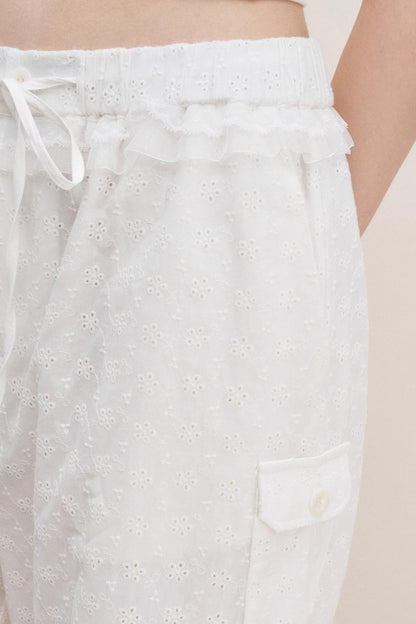 Lace Embrace Wide Leg Trousers