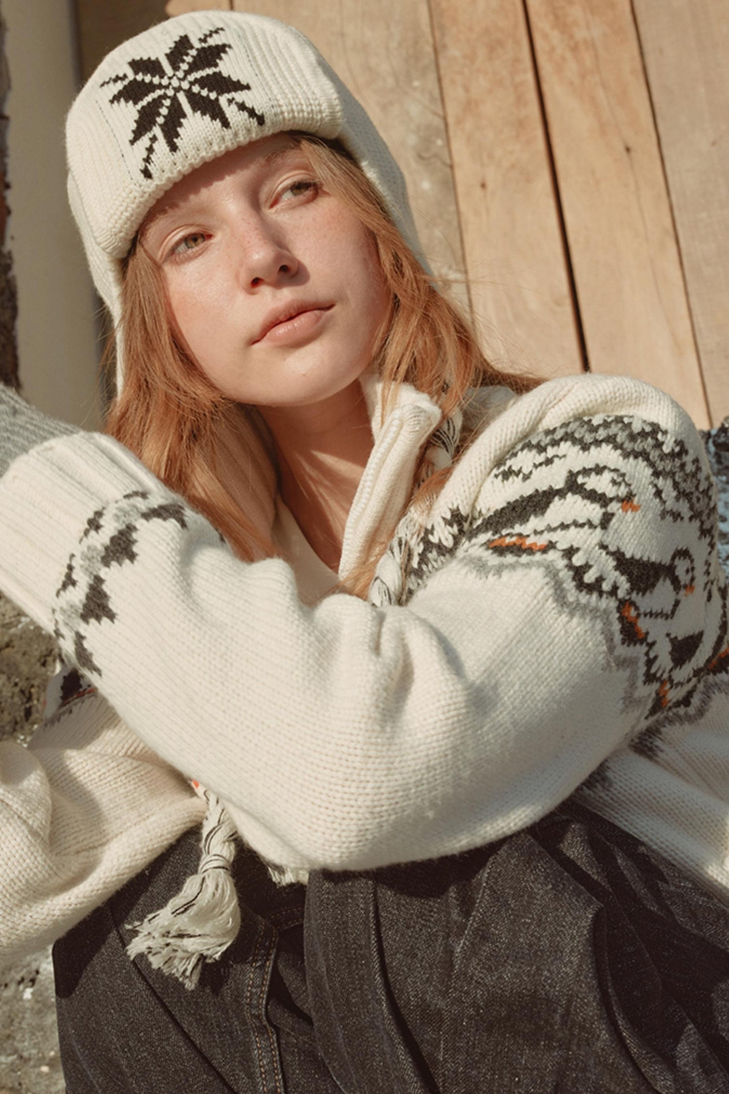 Isle Apricot Wool Sweater