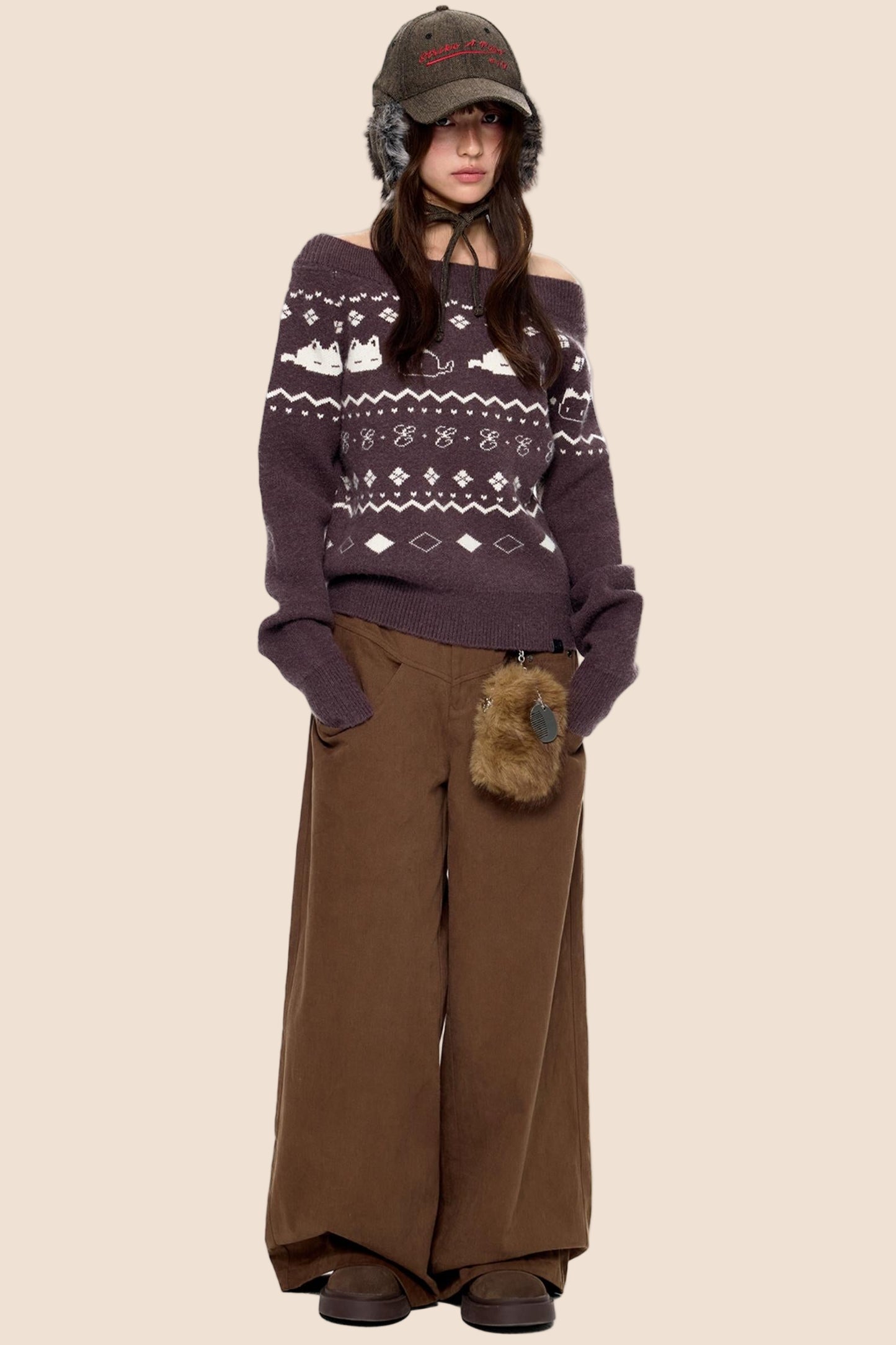 Elegant Long Vintage Pants