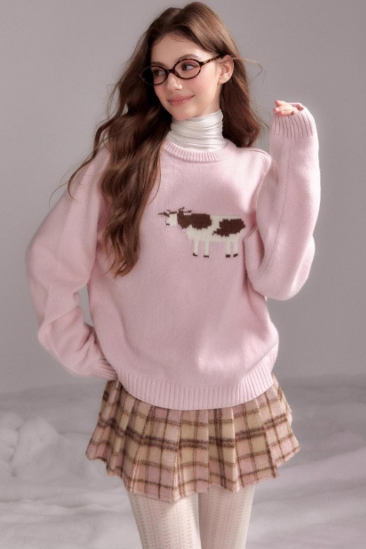 Strawberry Wool Crewneck Sweater