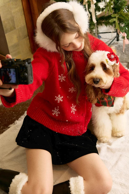 Snowflake Crochet Cardigan