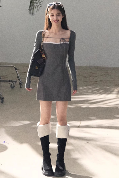 Heavyweight Waist-Cinching Dress