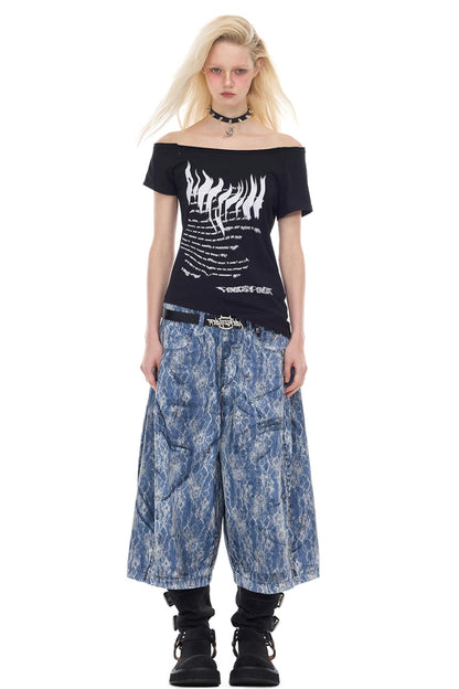 One-Shoulder Y2K T-Shirt