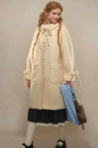 Winter Wool Blend Tweed Coat