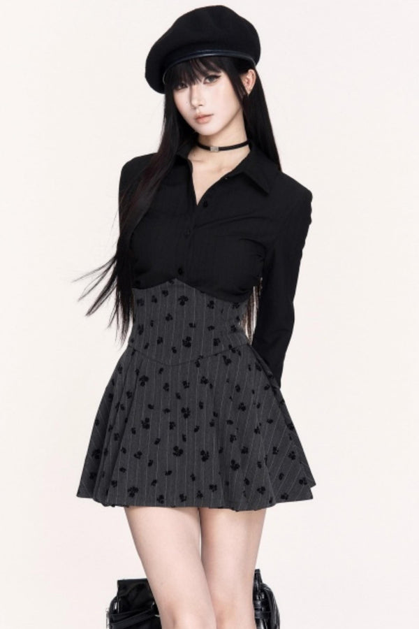 Sweet Plaid High Waist Pleated Skirt