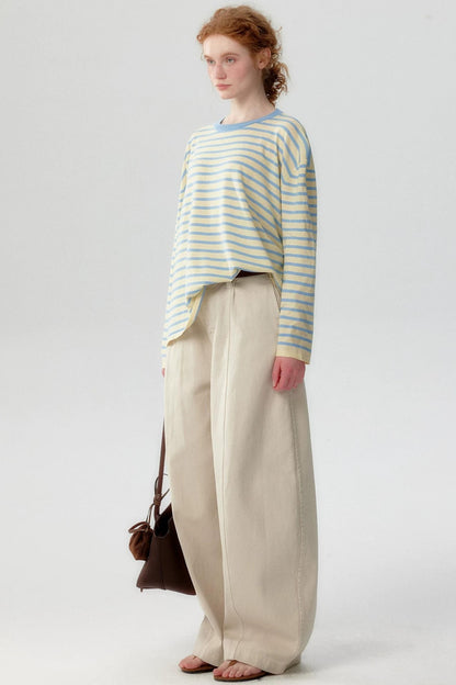 Sea Salt Striped Knit Sweater