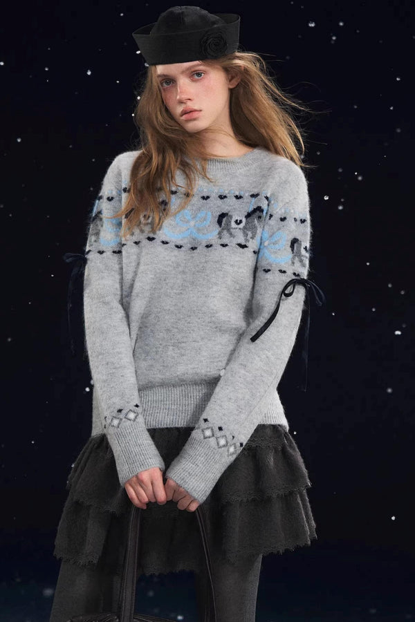 Fun Spinning Pony Jacquard Sweater