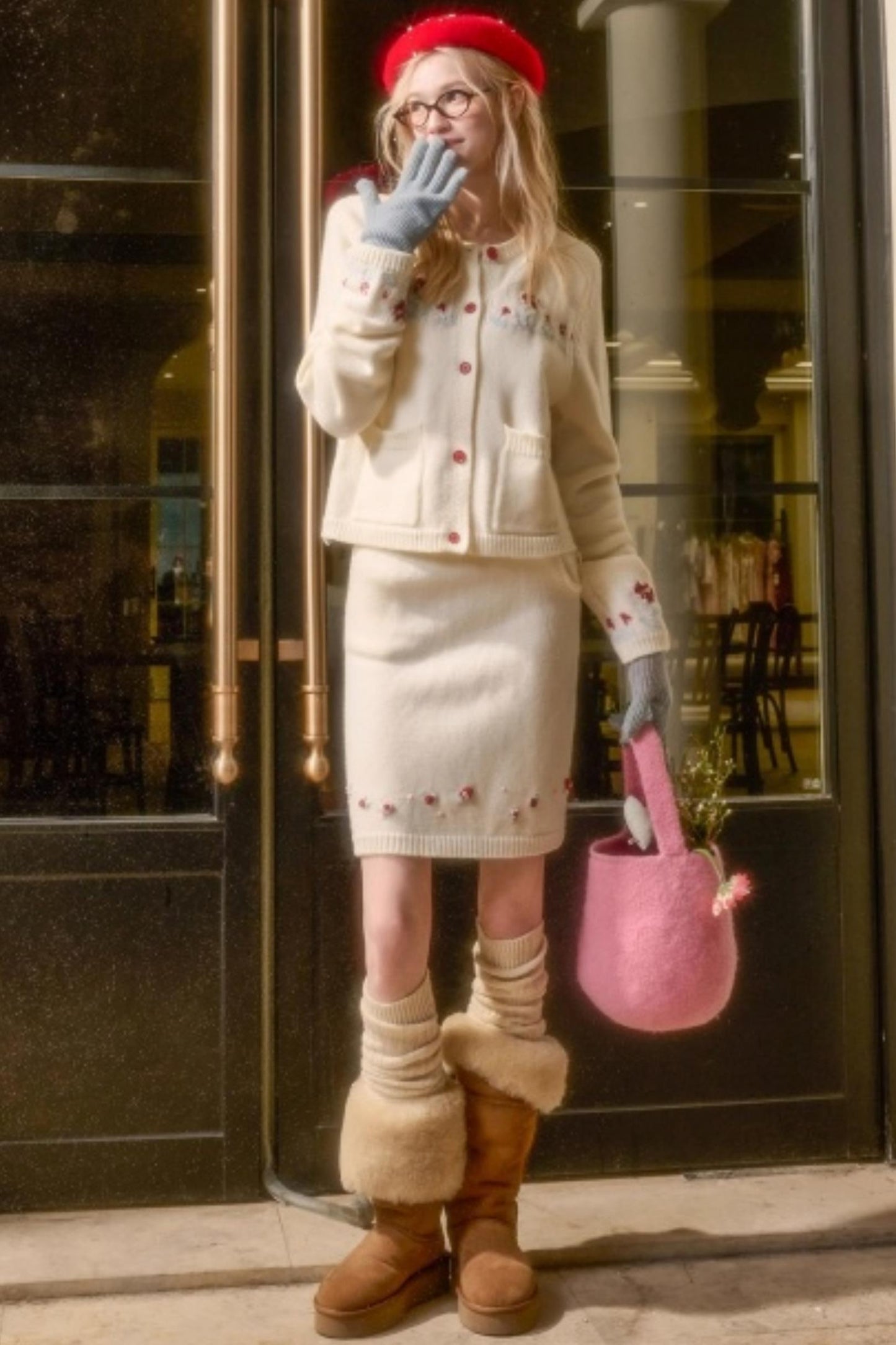 Snow Berry Wool Sweater Set-Up