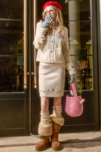 Snow Berry Wool Sweater Set-Up