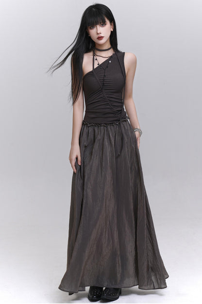 Elegant Seaside One-Shoulder Dress