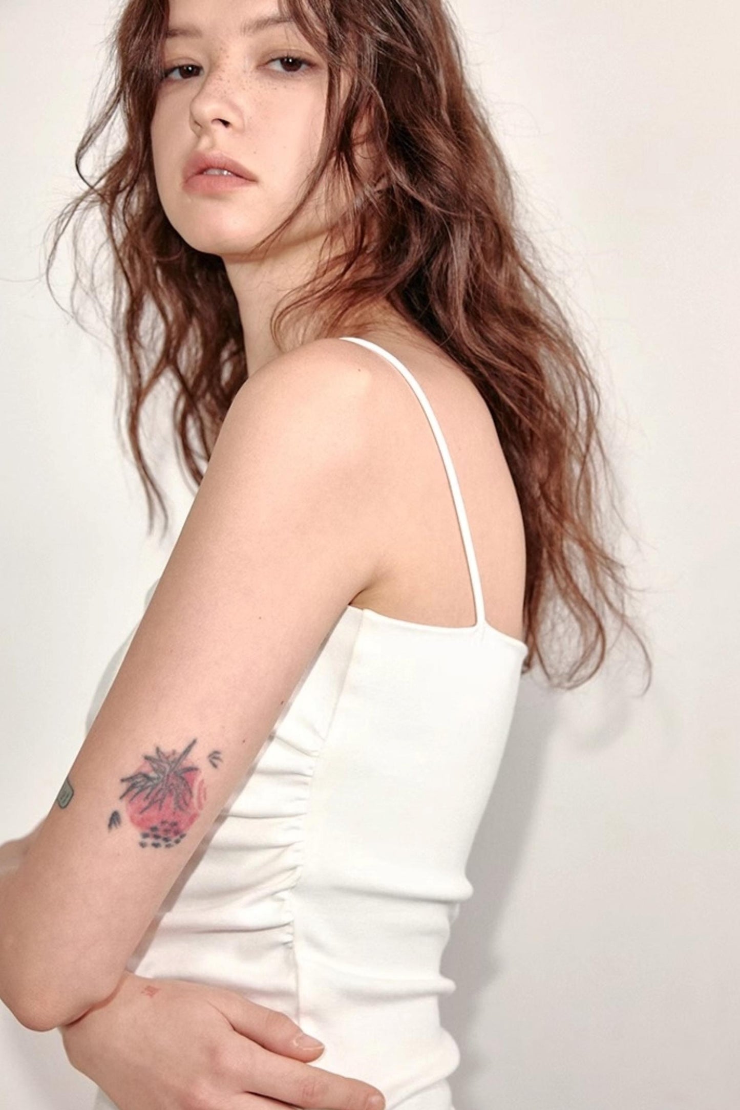 Pleated Cotton Camisole