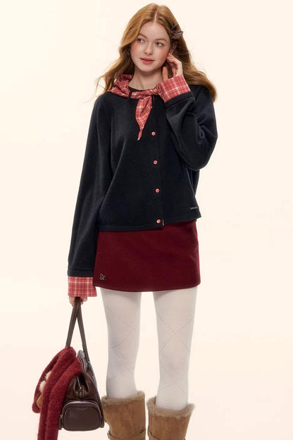 A-Linien-Rock aus Kunstwolle