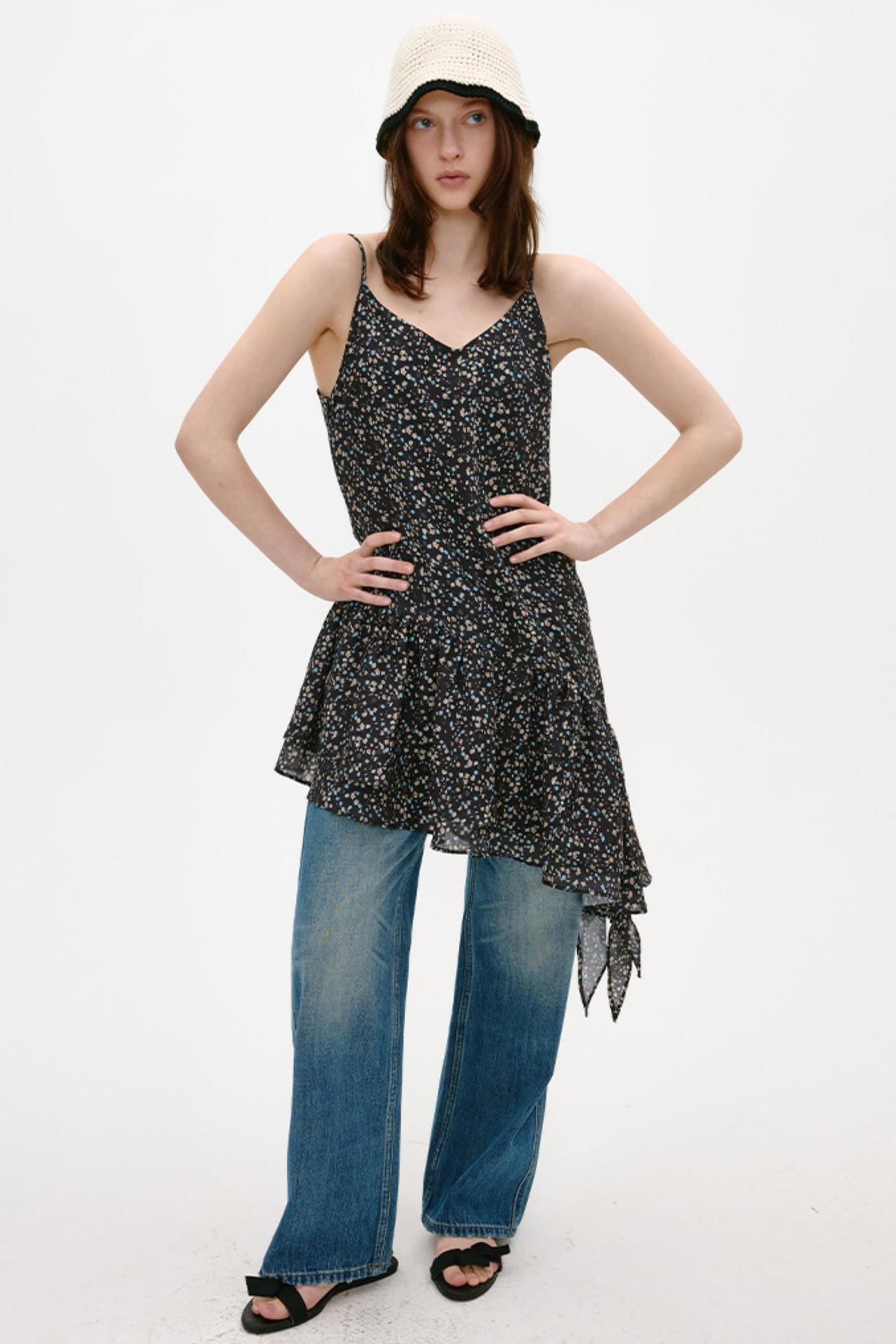 Floral Sling Mini Dress