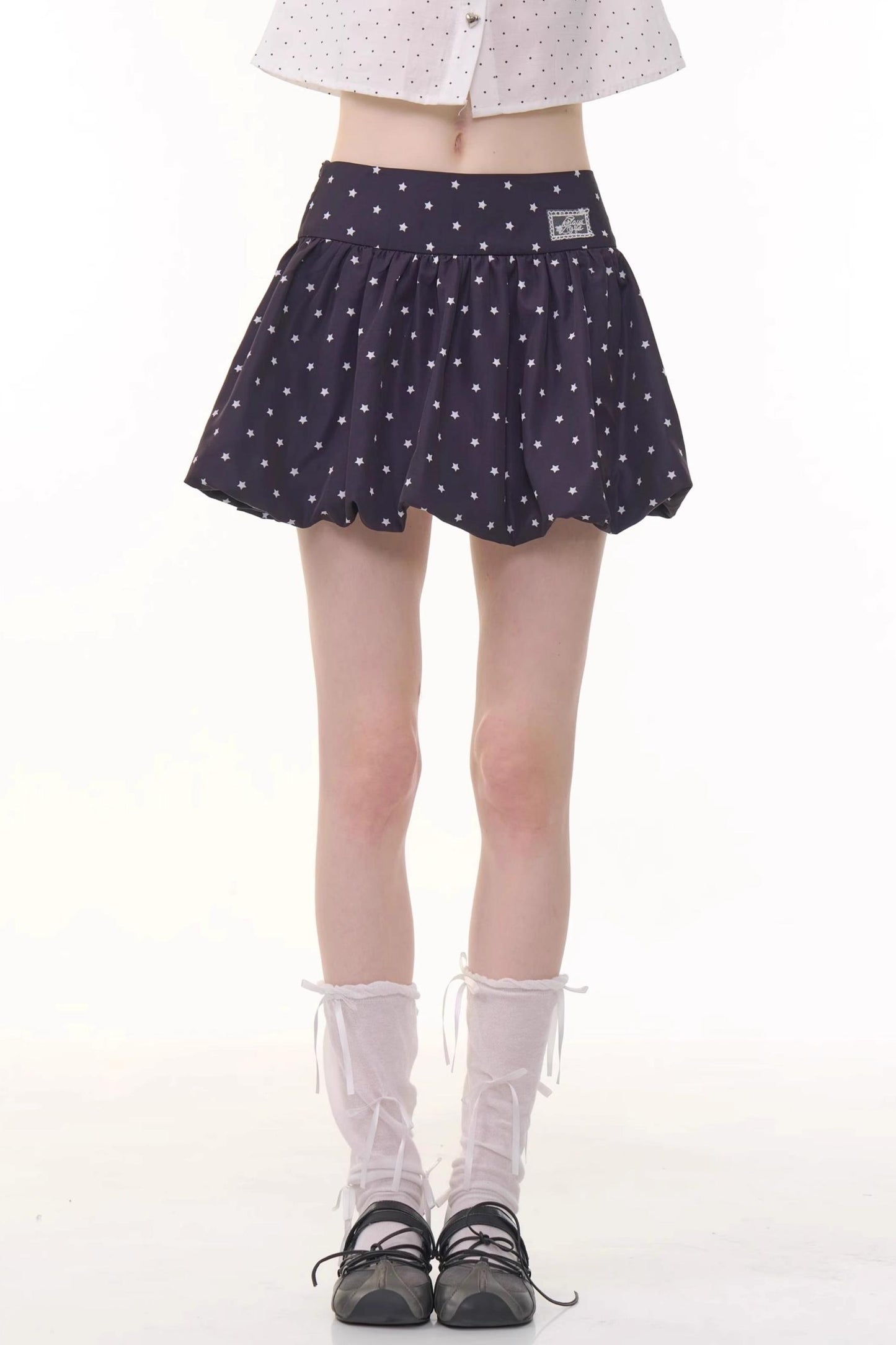 Polka Dot A-Line Skirt