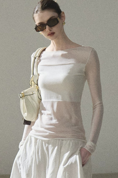 Long Sleeve Lyocell Layered Top