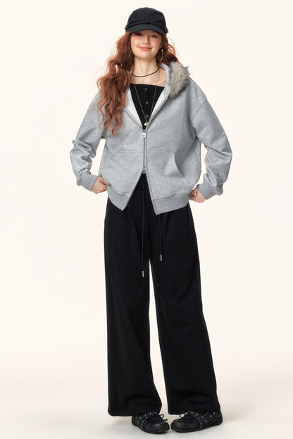 Elastic Knit Winter Pants