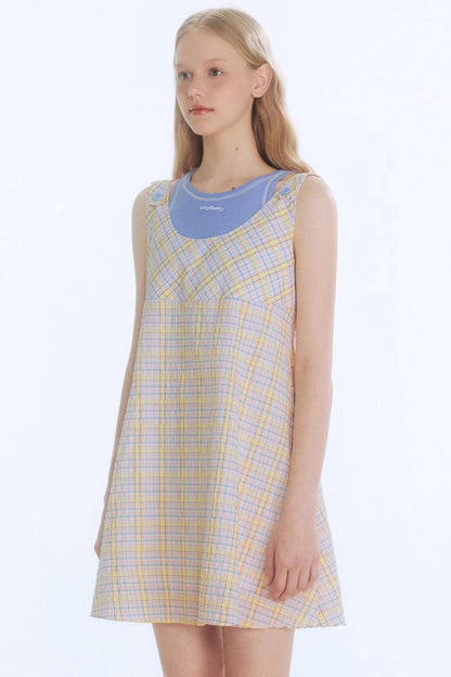 Tangerine Playful Clash Dress