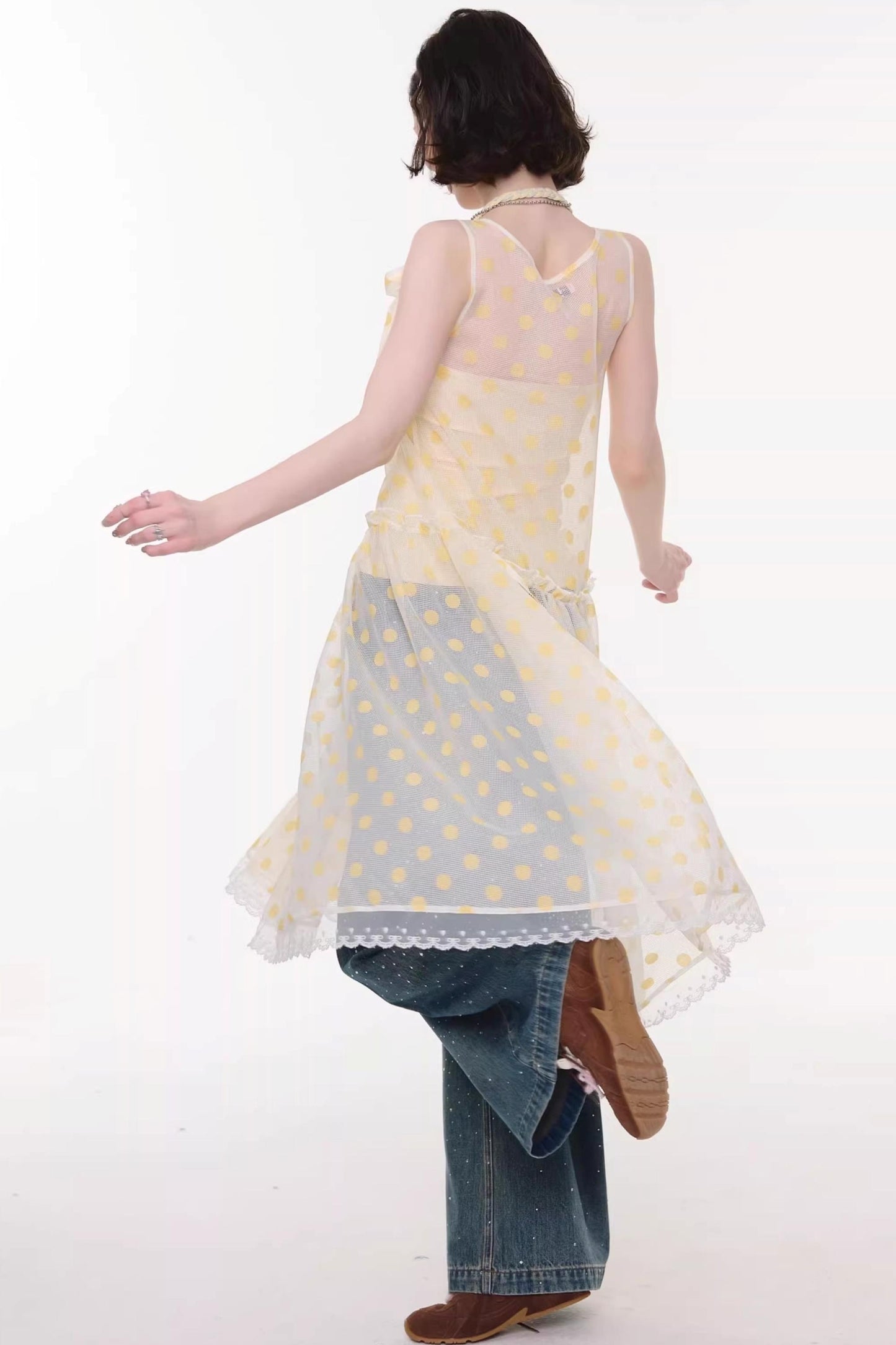 Sweet Wave Polka Dot Dress