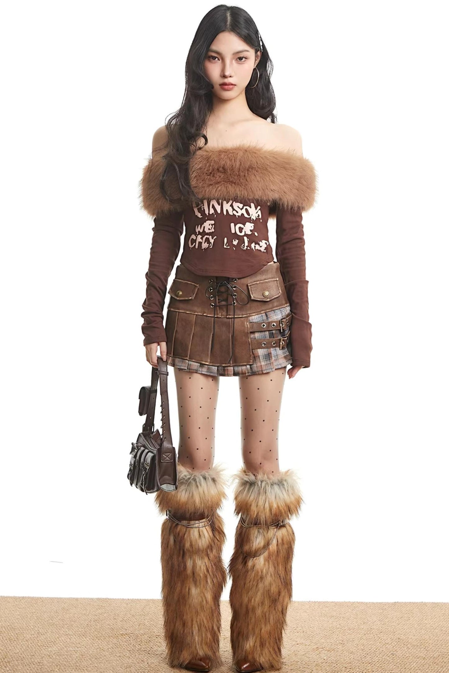 Spicy Autumn Pleated Skirt