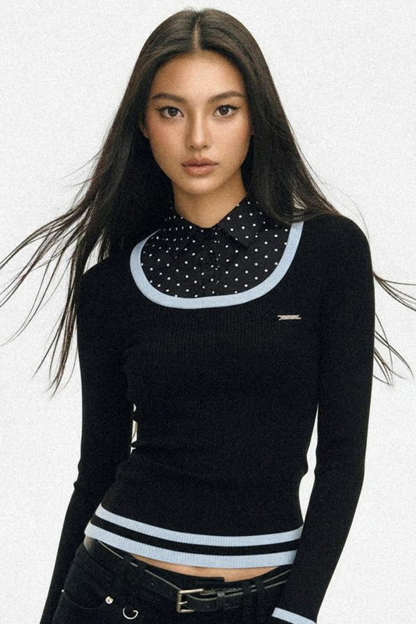 Slim Cotton Layering Tops