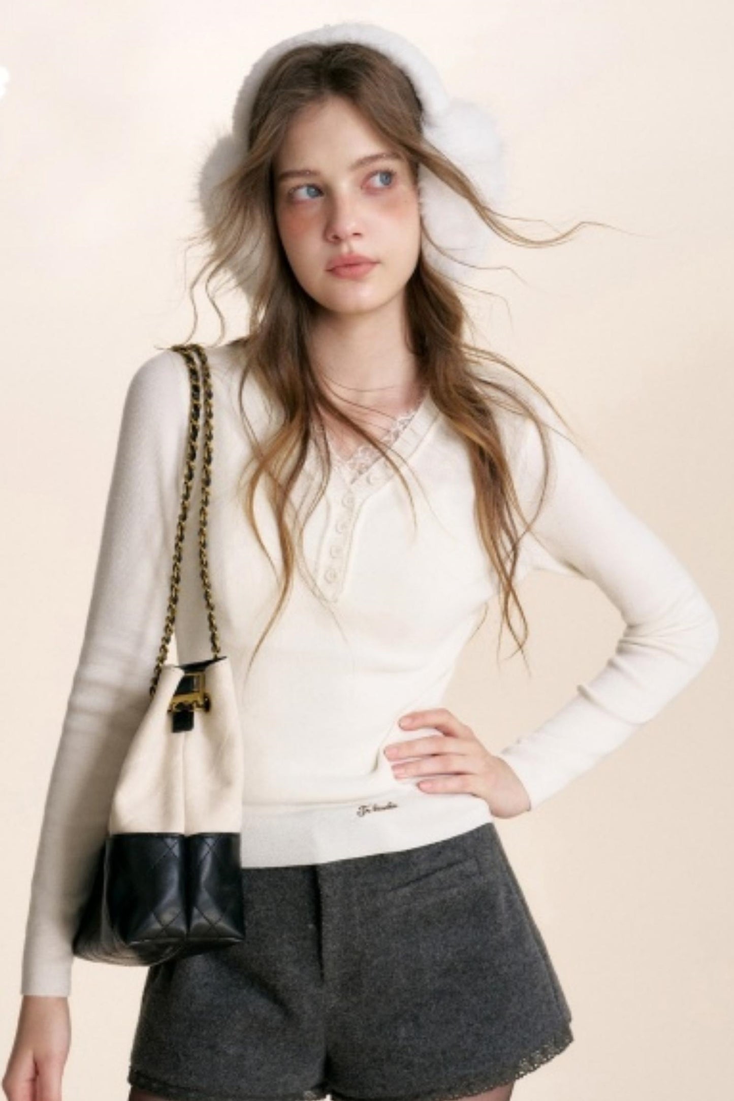 Romantic Lace Wool Cardigan