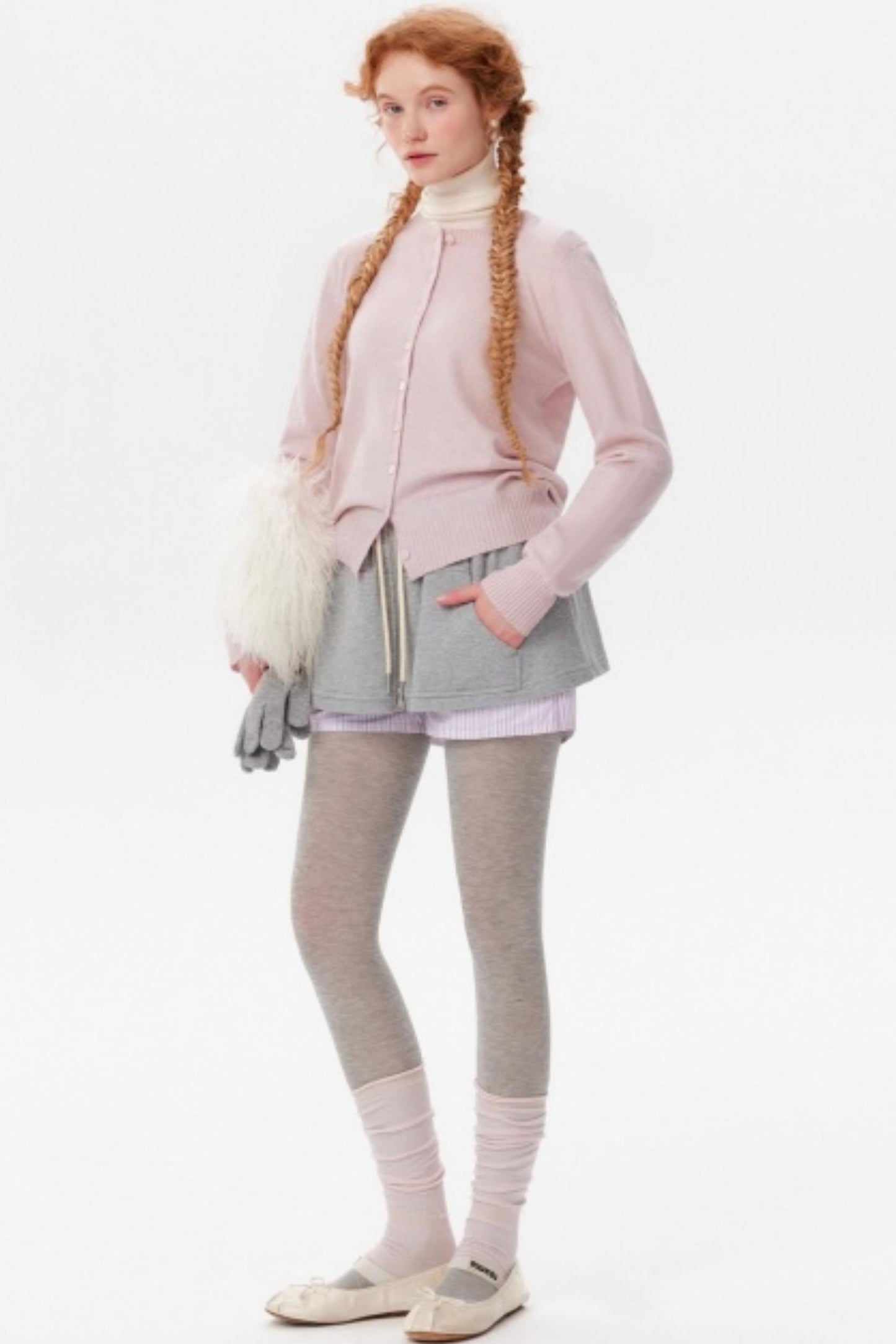 Multi-Color Snowflake Knitted Cardigan