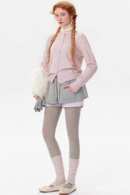 Multi-Color Snowflake Knitted Cardigan