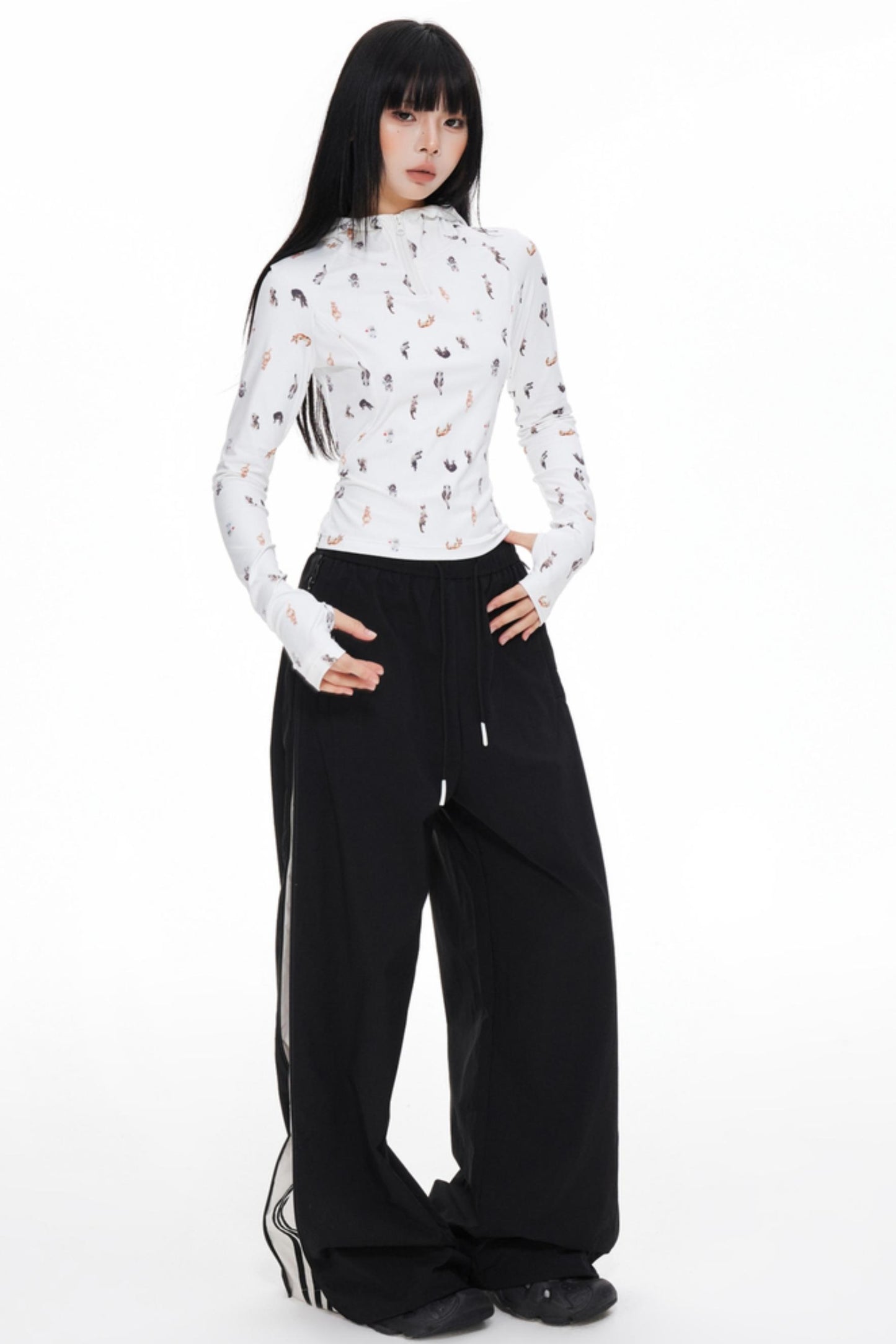 Slimming Hooded Base Shirt