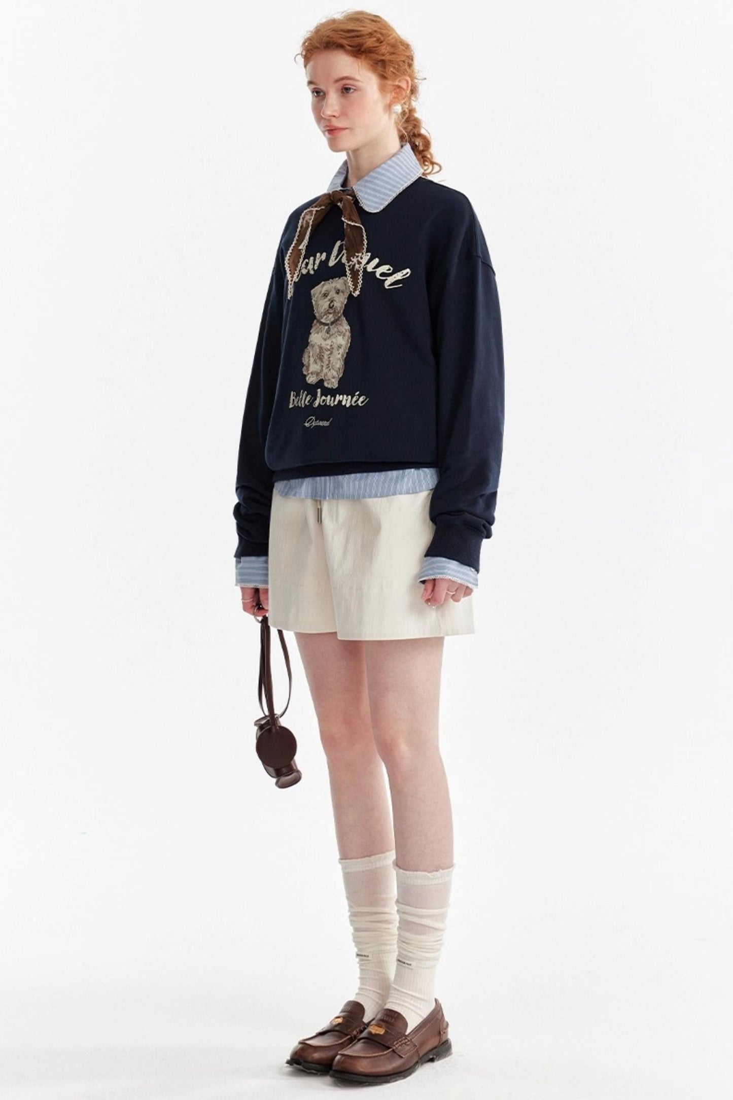 Fun Letter Print Long-Sleeved Sweatshirt