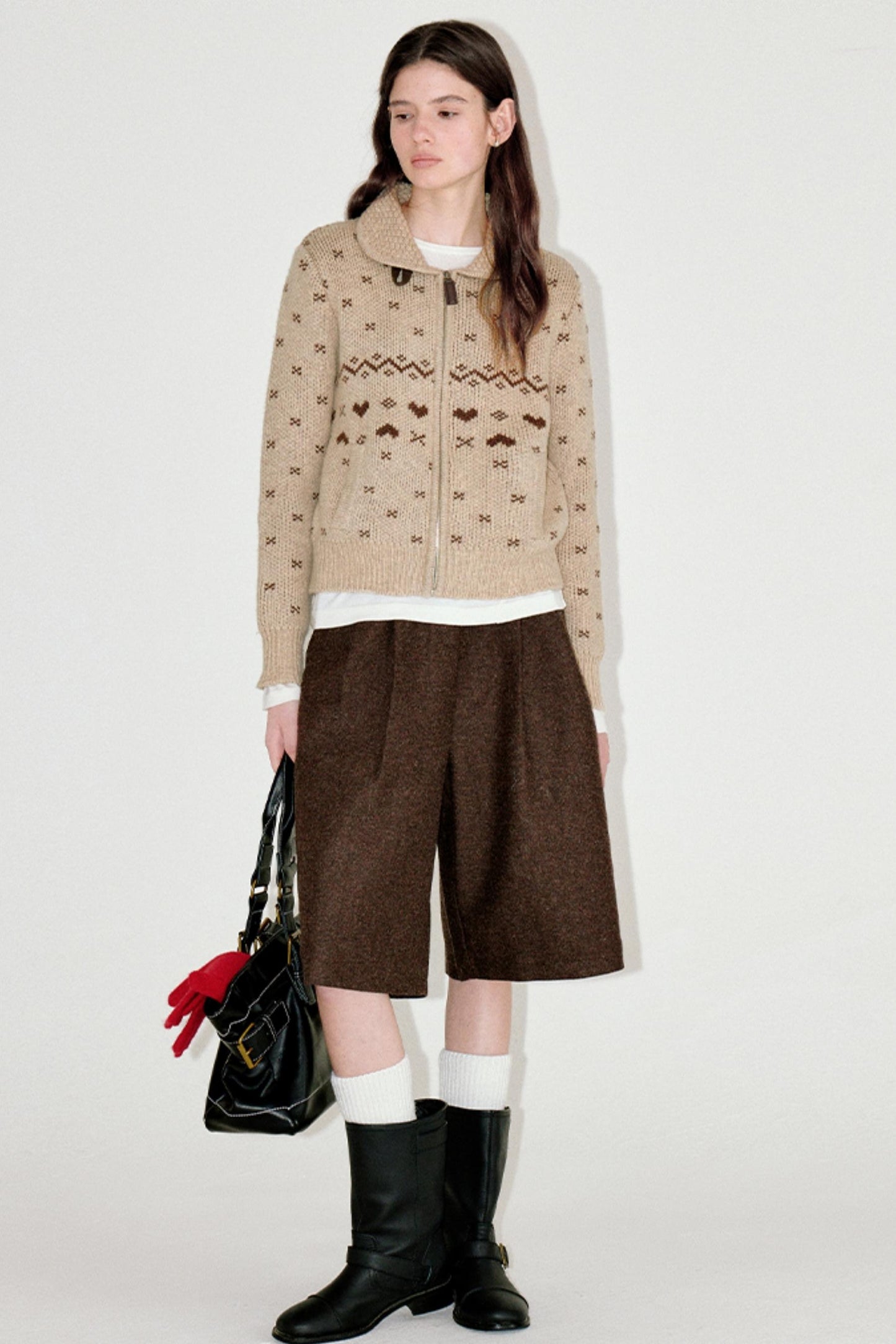 Retro Wool Fair Isle Cardigan