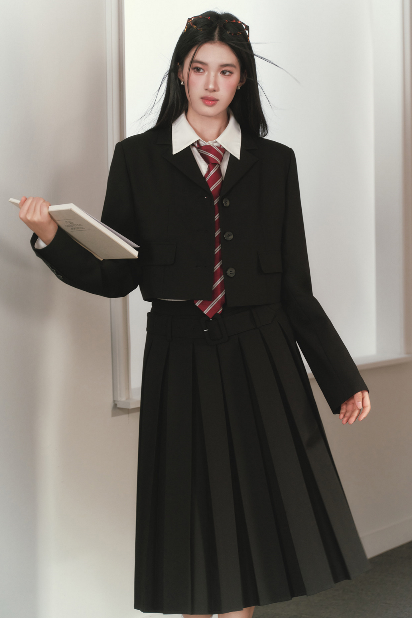 Mid-Length Pleated Skirt