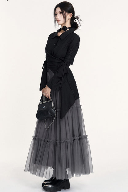 Romantic Halloween Flared Sleeve Shirt