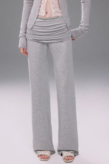 Fold-Over Waistband Pants