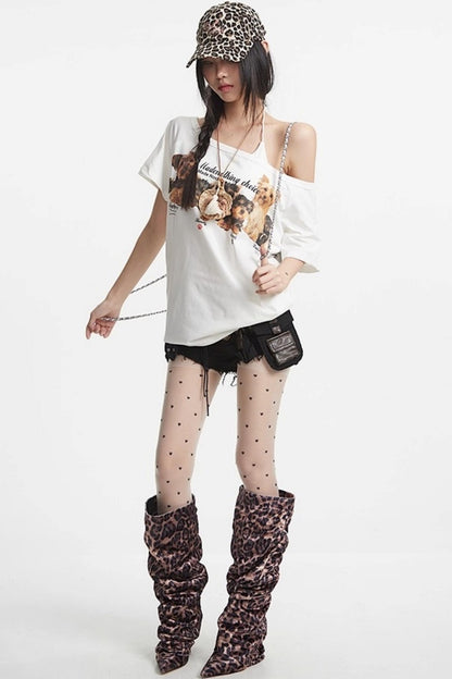 Slanted Shoulder Tee