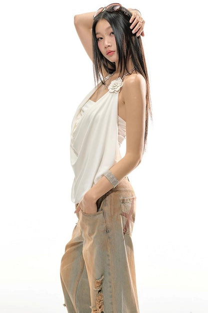 Camellia Swing Top Pants Set-Up