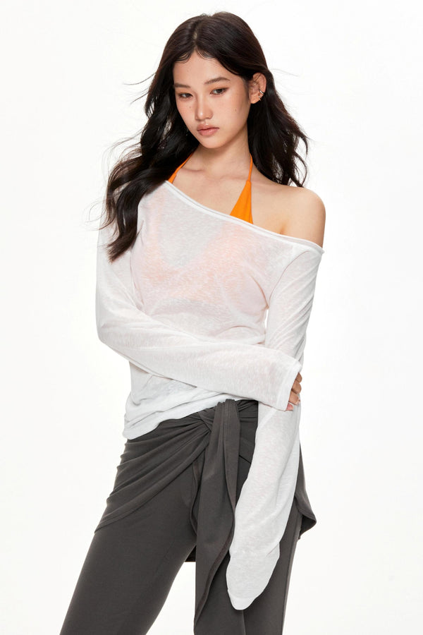 Pleated Tencel Blouse