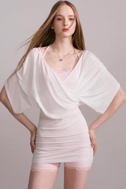 Lace V-Neck Sports Set-Up