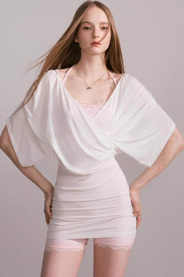 Lace V-Neck Sports Set-Up