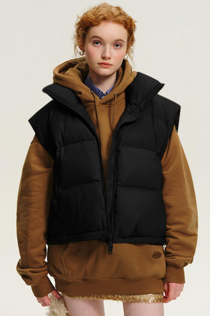 Thick Stand-Up Collar Winter Vest